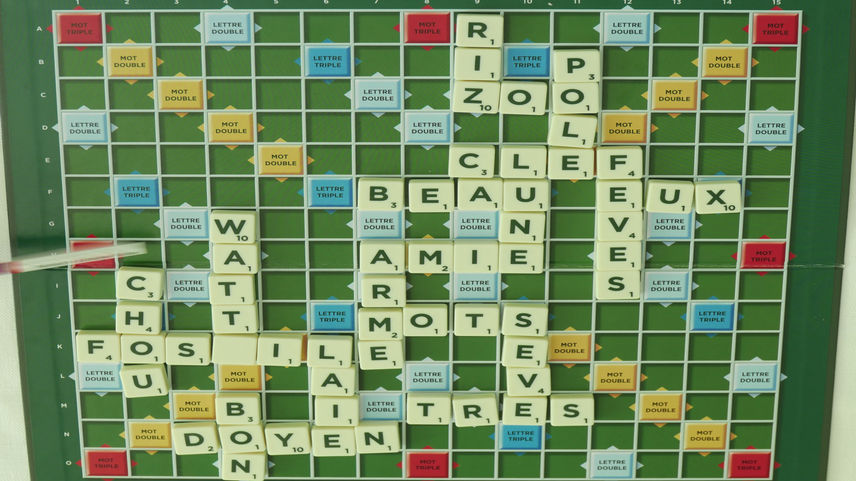Scrabble time lapse